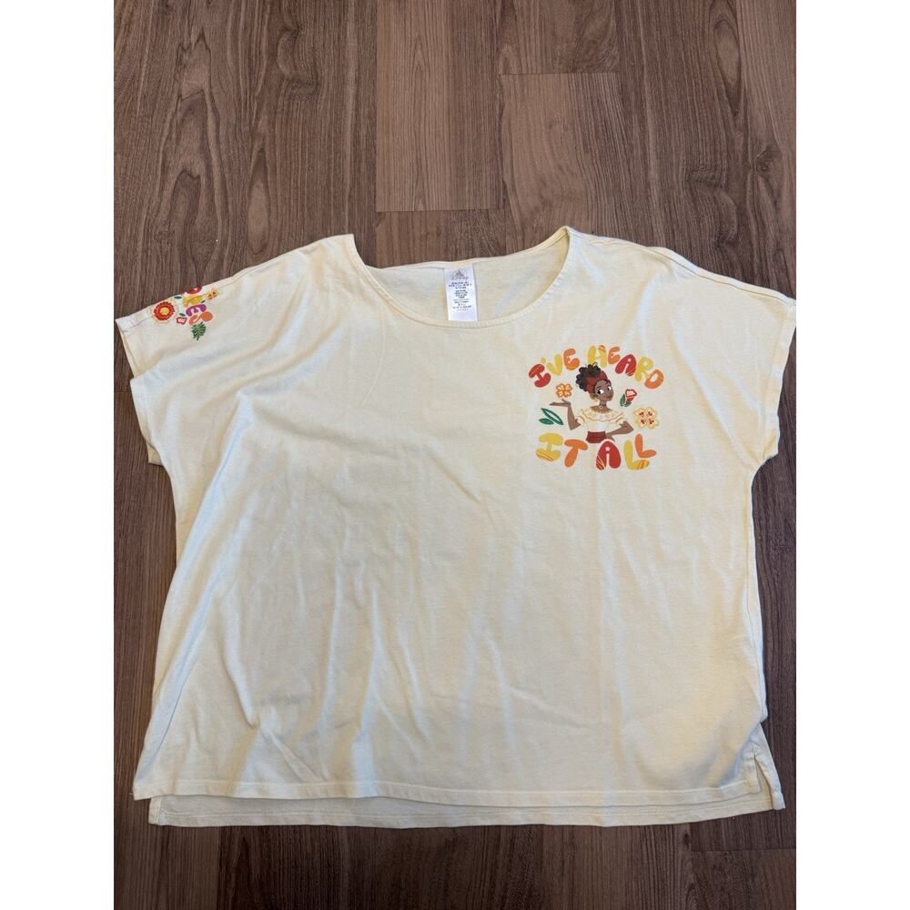 Disney Parks Encanto Dolores Womens Yellow Graphic T-Shirt Size XL